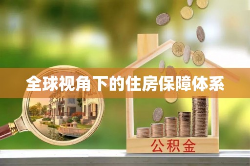 金宁全球视角下的住房保障体系